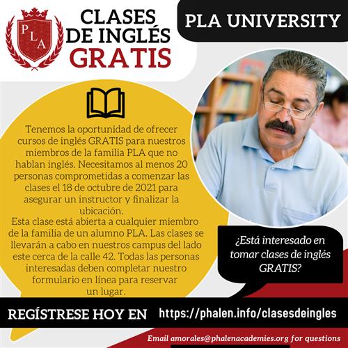 Clases de inglés con PLA University